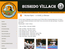 Tablet Screenshot of bushido-villach.at